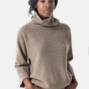 *NWOT* ELIZABETH SUZANN Margaret Turtleneck Wool Rib Knit Sweater